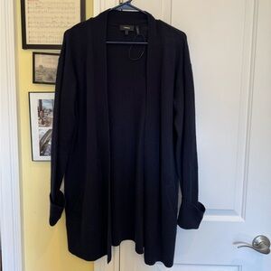 Theory Women's Navy Cashmere Cardigan